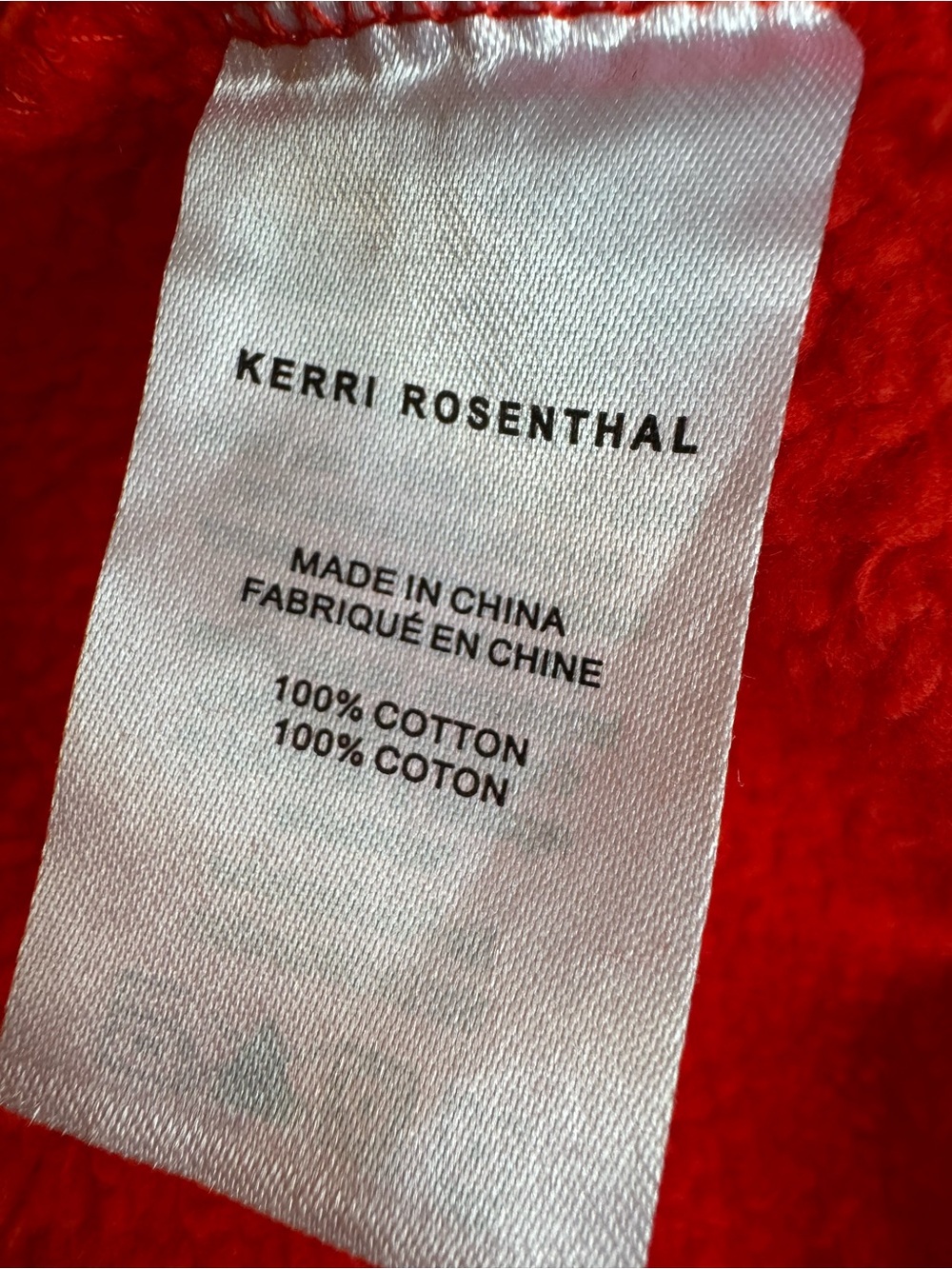 Kerri Rosenthal Red Hoodie with Pink Drip Heart - Picture 6 of 8
